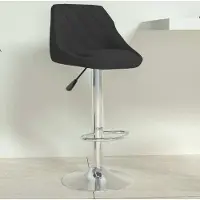 Prolenta Maison Exclusive - Tabouret de bar en velours noir