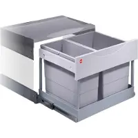 Hailo Collecteur de déchets 3644821 TR Swing Raumspar-Tandem-S-plus 18 + 12 litres