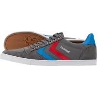Hummel Chaussure de sport 'Slimmer Stadil' bleu / gris argenté / gris foncé / rouge