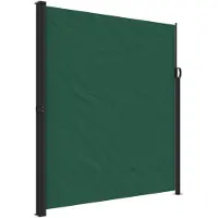 Syfax Auvent latéral rétractable vert foncé 220x500 cm