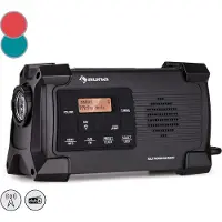 Auna Radio Portable Bluetooth et Rechargeable, Petit Poste Radio Numérique 1W DAB/DAB+/FM/Streaming, Mini Radio Portables Stéréo, Écran LCD, Radio FM WiFi, Alarme Reveil Radio, Alimentée au Secteur