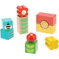 Sonstige Verlage Petit Collage Blocs BoisBlocs Puzzle Jardin