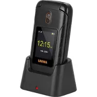 Lipa Uniwa V909T Téléphone portable pour seniors 4G - Téléphone portable pour seniors - Grandes touches- Téléphone pour seniors - SOS - Bluetooth - Docking