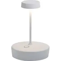 Zafferano Lampe De Table Led Rechargeable Et Dimmable Swap Mini Pro Blanche