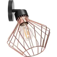 Toolight Applique Murale APP534-1W Black Gold
