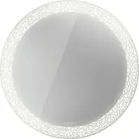 Duravit Happy D.2 Plus Miroirs ronds avec éclairage, version capteur, 700x700x47mm, blanc mat, HP7480G00000000