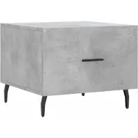 Syfax Table basse gris béton 50x50x40 cm bois d'ingénierie