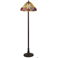 Rabalux Tiffany E27 2x60W Mirella lampadaire 8088