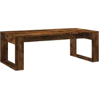 Syfax Table basse chêne fumé 102x50x35 cm bois d'ingénierie