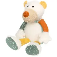 Sigikid Doudou ours polaire Patchwork Sweety Yellow 31 cm