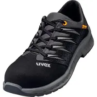 Uvex chaussures basses 2 trend S2 noir, gris largeur 10 Gr. 50