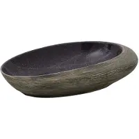 Syfax Vasque à poser violet et gris ovale 59x40x14 cm céramique