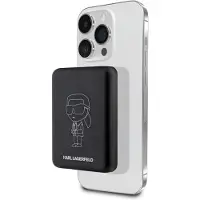 Karl Lagerfeld Powerbank Inductionklpbmkiottgk 5W 3000Mah Black/Black Ikonik Magsafe