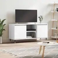Prolenta Maison Exclusive - Meuble TV blanc 104x35x50 cm Matériau dérivé du bois