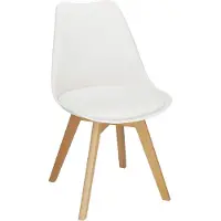 Springos Chaise de cuisine Chaise de salle à manger avec pieds en bois design rétro