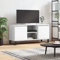 Prolenta Maison Exclusive - Meuble TV blanc 104x35x50 cm Matériau dérivé du bois