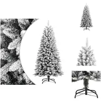 vidaXL Sapin de Noël artificiel enneigé 120 cm PVC&PE - Sapins de Noël