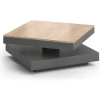 Vicco Table basse Elias Anthracite 70x70cm, Model 36721