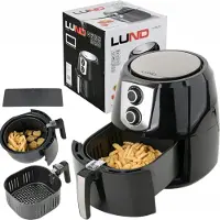 LUND Friteuse à air chaud 5,2 L 1800 W, mini-four