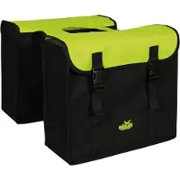 Greenlands Sacoche vélo Greenlands - Double sacoche vélo - 34 litres - Noir-Vert