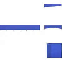 vidaXL Tissu brise-vent 6 pièces 800 x 80 cm Bleu Azur - Parasols & Ecrans solaires