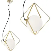 Toolight Lampe Suspendue APP1017-1CP Gold