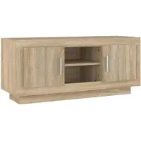 Syfax Meuble TV chêne sonoma 102x35x45 cm bois d'ingénierie