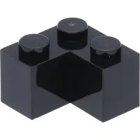 LEGO : 25 pièces pierre angulaire 2x2, noir