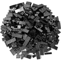 LEGO Briques hautes Noir NOUVEAU ! Quantité 500x - Chaque mélange est composé individuellement