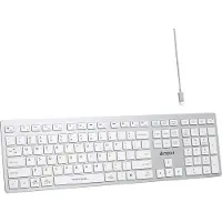 A4Tech FBX50C, clavier de bureau sans fil, blanc
