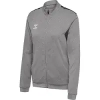 Hummel Veste de survêtement gris / pierre / noir / blanc