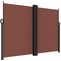 Syfax Auvent latéral rétractable Marron 180x1200 cm
