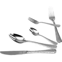 Solex Set de couverts Lena 30 pcs. en optique hammer blow pour 6 personnes