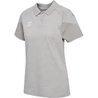 Hummel Travel Short Sleeve Polo Gris S Femme