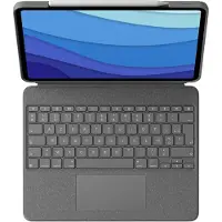Logitech Combo Touch Apple iPad Pro 12,9 Pouces (2022/2021) Étui Clavier AZERTY Gris