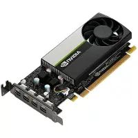PNY Quadro T1000 GDDR6 4xmDP LP (4 Go, GDDR6), Carte graphique, Noir
