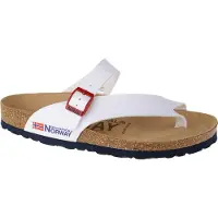 Geographical Norway Sandalias Infradito Donna GNW20415-34, Tongs, Femme, Blanc, Taille : 36