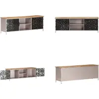 vidaXL Armoire TV 120x30x40 cm Bois de manguier brut - Armoire TV - Meuble TV - Sideboard
