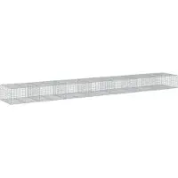 vidaXL Gabion avec couvercle 700x100x50 cm Fer galvanisé