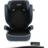Petex siège auto 2 en 1, norme i-Size ECE R129 pour enfants de 100 à 150 cm, siège auto réglable en hauteur, bleu |Basic de