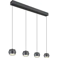 Globo Lighting Suspension ronde Marthy gris Ø 10cm