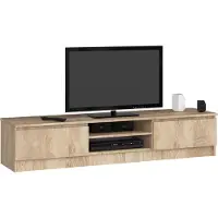 Akord Meuble TV Sonoma 160 cm - Moderne et fonctionnel en couleur chêne Sonoma