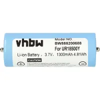 VHBW batterie compatible avec les rasoirs Braun Series 7 790 cc-4 (5692), 795 CC-3, 790 CC-4 (1300 mAh, 3.7 V, Li-Ion)