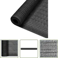 The Living Store Grillage de clôture Anthracite 1,5x25 m PEHD 195 g/m