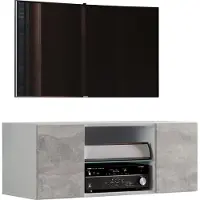 VCM Meubles Meuble Télévision | Planche murale | Suspension bas | Dimensions H. 40 x W. 115 x D. 36 cm | Armoire murale - Jusa