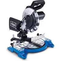Scheppach Scie à onglets HM210L | Moteur 1500 W | Lame de scie HW avec 210 x 30 x 2,6 mm / 24 dents | Laser intégré | Plateau tournant