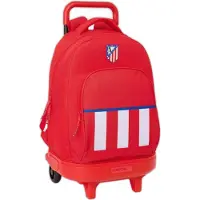 Safta Atletico De Madrid Wheeled Backpack Rouge