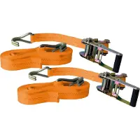 Kunzer 2 sangles d'arrimage à cliquet avec 2 crochets RH ZG610RHDOPPELPACK