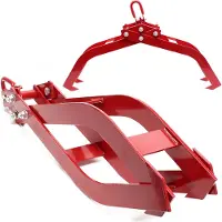 Wiltec Grappin forestier pour troncs – 260 x 155 x 900 mm – Ouverture max. 850 mm – Force max. 1500 kg – Outil pince de levage avec 4 Mandrins de serrage