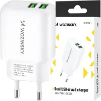 Wozinsky Cuwcw 2.4A 2 X Usb-A chargeur secteur - Blanc